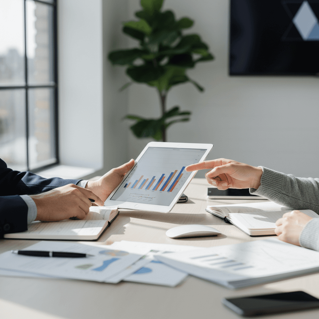 IT professionals discussing project planning
